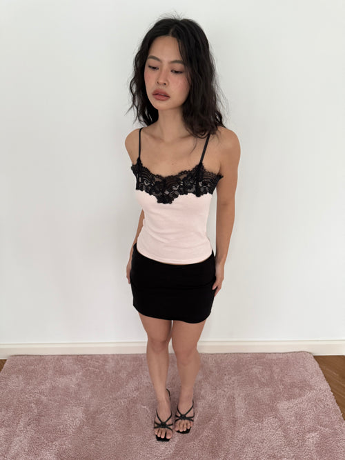 Lacey stripe camisole